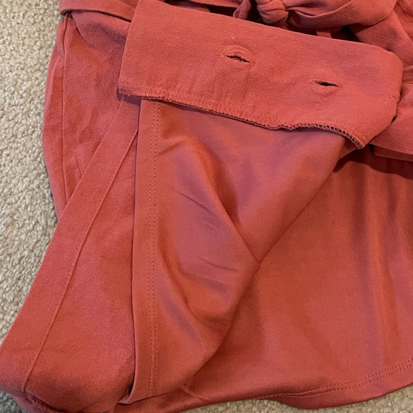 One Clothing Los Angeles - Button Belted Mini Skirt - Burnt Orange - Small - Picture 5 of 9
